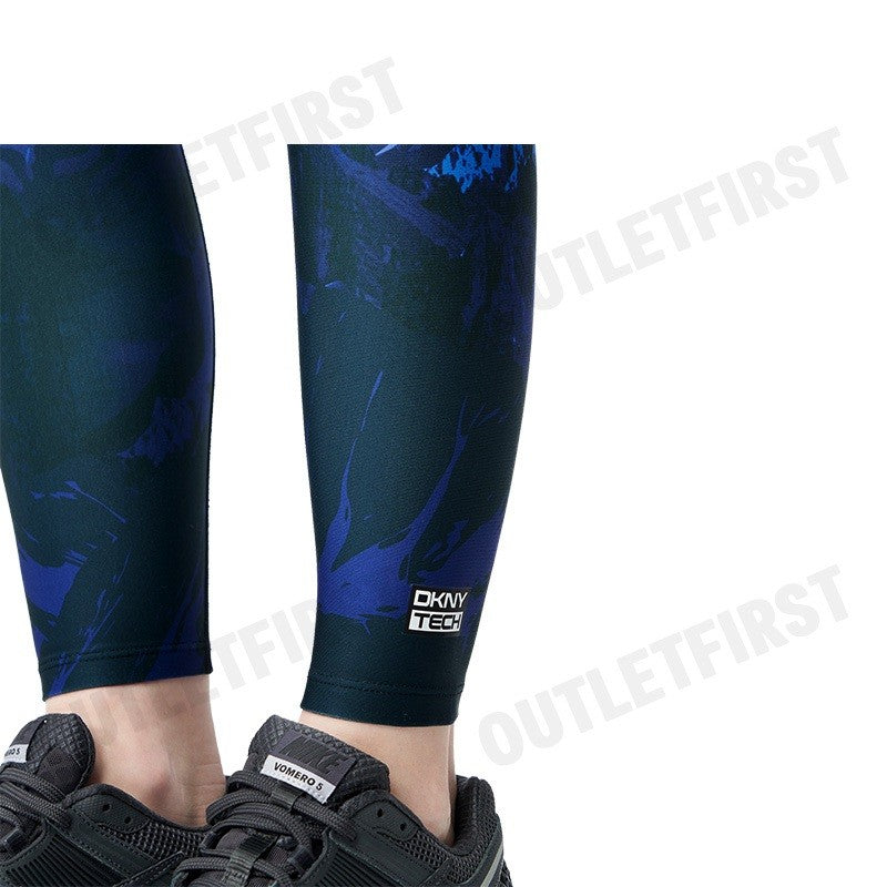 DKNY รุ่น COLD GEAR HIGH WAIST 7/8 TIGHT CODE: DPXP3148 EJU กางเกงออกกำลังกาย กางเกงเลคกิ้ง กางเกงขายาวผู้หญิง