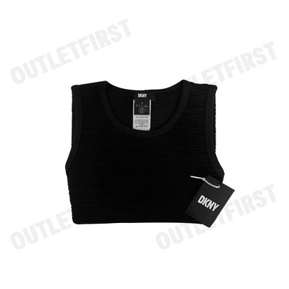 DKNY รุ่น SLEEVELESS SEAMLESS TOP CODE: P4ASAN93 BLK เสื้อกล้ามแขนกุด เสื้อกล้ามลูกฟูก เสื้อกล้ามผู้หญิง
