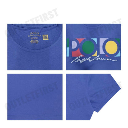 POLO RALPH LAUREN รุ่น LOGO GRAPHIC JERSEY T-SHIRT CODE: 211898788002 เสื้อยืดคอกลม เสื้อยืดแขนสั้น เสื้อยืดคอกลมผู้หญิง