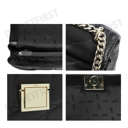 DKNY รุ่น BEAU MEDIUM FLAP SHOULDER CODE: R343BB17 BGD กระเป๋าสะพายข้าง กระเป๋า กระเป๋าถือ