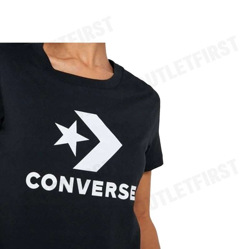 CONVERSE รุ่น  BOOSTED STAR CHEVRON TEE CODE: 10018569 A02 เสื้อยืดคอกลม เสื้อผู้หญิง เสื้อยืด