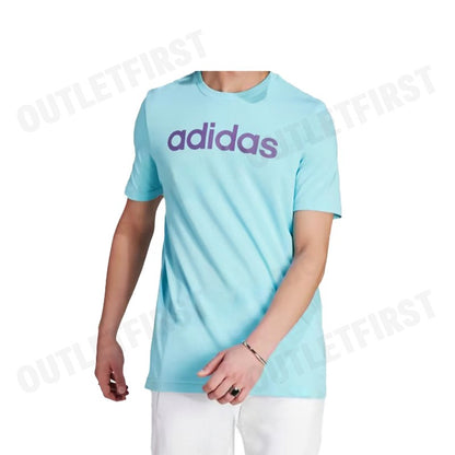 ADIDAS รุ่น ESSENTIALS SINGLE JERSEY LINEAR EMBROIDERED LOGO TEE CODE: IJ8659 เสื้อยืดคอกลม เสื้อผู้ชาย เสื้อกีฬา