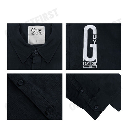GUY LAROCHE รุ่น  MEN'S LONG SLEEVES WORK SHIRT CODE: DAC6200S4NV เสื้อเชิ้ตแขนยาว เสื้อผู้ชาย เสื้อเชิ๊ต
