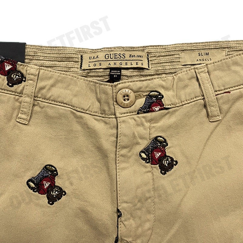 GUESS รุ่น SLIM MID RISE TAILLE SEMI-BASSE CODE: M4RB16WFYRC C1C2 กางเกงยีนส์ กางเกงผู้หญิง กางเกงขายาว