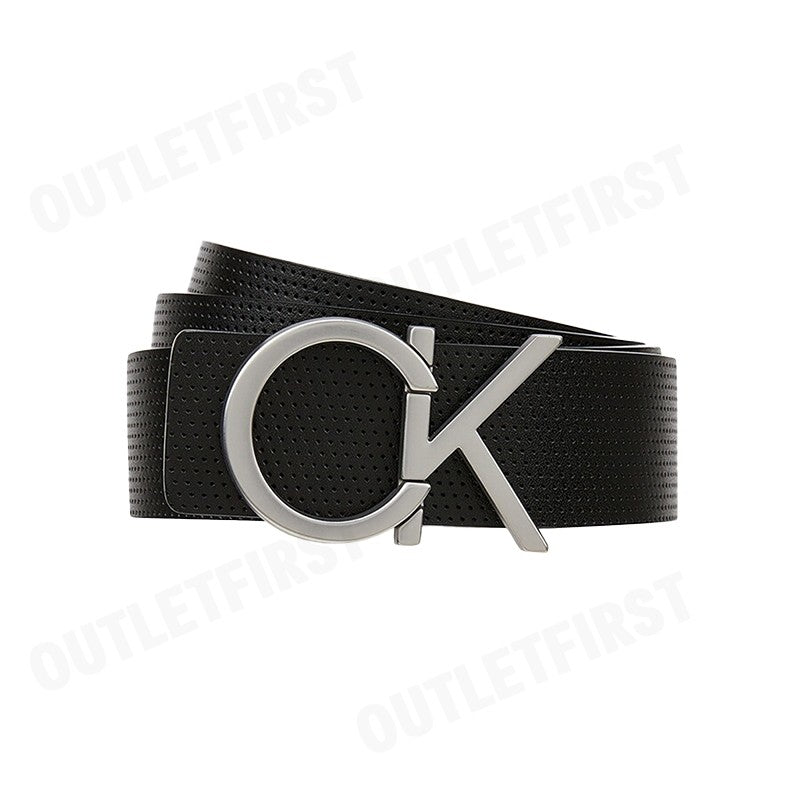 CALVIN KLEIN JEANS รุ่น MEN'S CK MONOGRAM PREMIUM LOGO REVERSIBLE BELT CODE HC0777 001 เข็มขัด เข็มขัดผู้ชาย เข็มขัดหนัง
