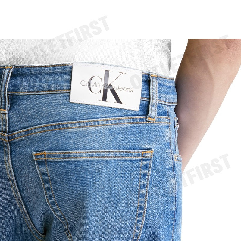 CALVIN KLEIN JEANS รุ่น 37.5 AUTHENTIC STRAIGHT JEANS CODE: J325385 1AA กางเกงยีนส์ กางเกงยีนส์ผู้ชาย กางเกงยีนส์