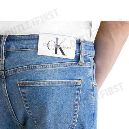 CALVIN KLEIN JEANS รุ่น 37.5 AUTHENTIC STRAIGHT JEANS CODE: J325385 1AA กางเกงยีนส์ กางเกงยีนส์ผู้ชาย กางเกงยีนส์
