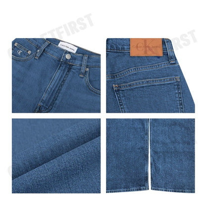 CALVIN KLEIN JEANS รุ่น WOMEN'S JEANS HIGH RISE WIDE LEG CODE: J221000 1A4 กางเกงยีนส์ กางเกงยีนส์ผู้หญิง กางเกงขายาว