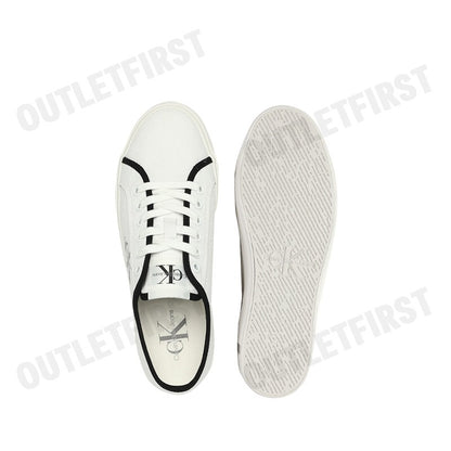 CALVIN KLEIN JEANS รุ่น WOMEN'S CHUNKY CUPSOLE LACE CODE: YW01453 01W รองเท้าผ้าใบ รองเท้าผ้าใบผู้หญิง รองเท้า