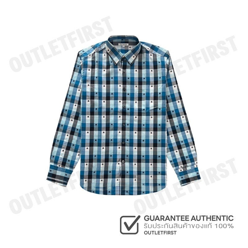 GUY LAROCHE รุ่น LOGO LONG SLEEVES SHIRT CODE: BAB1201S3BU เสื้อเชิ้ตแขนยาว เสื้อเชิ้ตผู้ชาย เสื้อเชิ้ต