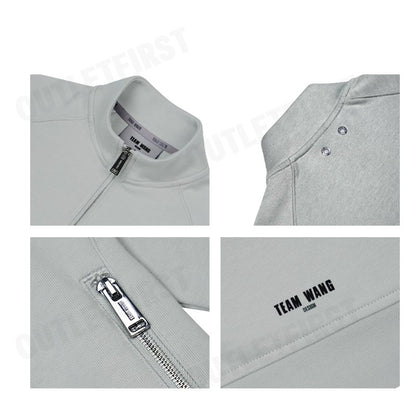 TEAM WANG รุ่น TWD X CHUNG ASIA ZIP-UP CASUAL JACKET CODE: TW SK24A004 GY เสื้อสเวตเตอร์ เสื้อสเวตเตอร์แขนยาว
