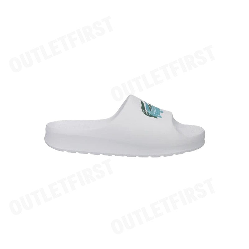 LACOSTE รุ่น MEN'S SERVE SLIDE 2.0 SLIDES CODE: 745CMA00051R4 รองเท้าแตะ รองเท้าแตะผู้ชาย รองเท้าแตะสลิปออน