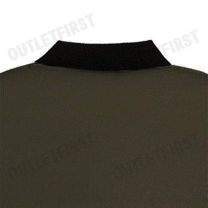 CK CALVIN KLEIN รุ่น COTTON STRETCH PIQUE SHORT SLEEVE POLO (MILITARY) CODE: 0578K M703TC เสื้อโปโล เสื้อโปโลผู้ชาย