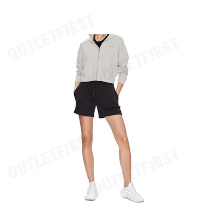DKNY SPORT รุ่น METALLIC BUBBLE LOGO FULL ZIP HOODIE CODE: DP3J9279 SAN เสื้อแขนยาว เสื้อครอป เสื้อฮู้ด