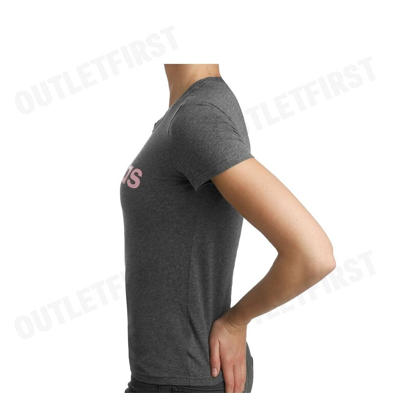 ADIDAS รุ่น ESSENTIALS LINEAR SLIM TEE CODE: DX2546 เสื้อยืดคอกลม เสื้อยืดแขนสั้น เสื้อยืดผู้หญิง