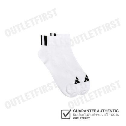ADIDAS รุ่น 3-STRIPES ANKLE SOCKS CODE: IY7618 ถุงเท้า ถุงเท้าข้อสั้น ถุงเท้าสีขาว