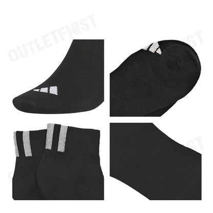 ADIDAS รุ่น 3-STRIPES ANKLE SOCKS CODE: IY7620 ถุงเท้า ถุงเท้าข้อสั้น ถุงเท้าสีดำ