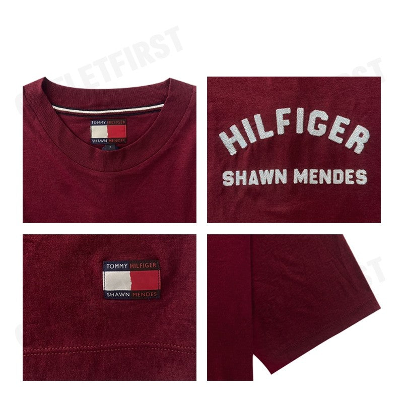 TOMMY HILFIGER รุ่น  TOMMY HILFIGER X SHAWN MENDES ARCHIVE FIT T-SHIRT CODE: MW31189 XJS เสื้อยืด เสื้อคอกลม เสื้อผู้ชาย
