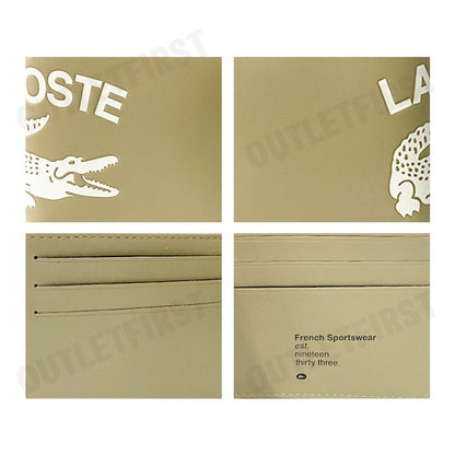 LACOSTE รุ่น  MEN'S CONTRAST BRANDED BILLFOLD CODE: NH4011FW K86 กระเป๋าสตางค์ กระเป๋าใบสั้น กระเป๋า