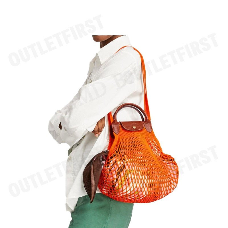 LONGCHAMP รุ่น  LE PLIAGE FILET L MESH BAG CODE : 10121HVH217 กระเป๋า กระเป๋าสะพายข้าง กระเป๋าผู้หญิง