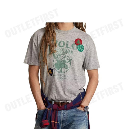 POLO RALPH LAUREN รุ่น  CLASSIC FIT POLO SPORTSMAN T-SHIRT CODE : 710920510001 เสื้อยืดคอกลม เสื้อผู้ชาย เสื้อยืด