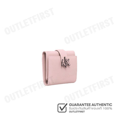 ARMANI EXCHANGE รุ่น MINI AX LOGO WALLET IN LEATHER CODE: 948530 CC788 18870 กระเป๋าสตางค์  กระเป๋าใบสั้น กระเป๋าผู้หญิง