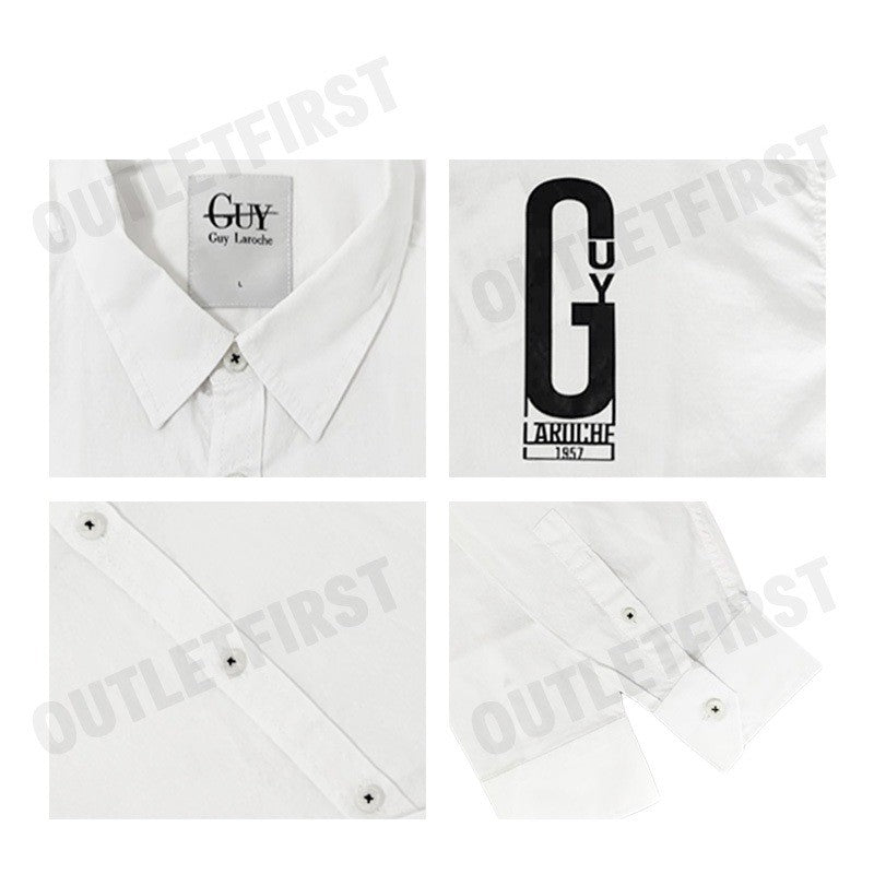 GUY LAROCHE รุ่น  MEN'S LONG SLEEVES WORK SHIRT CODE: DAC6200S4WH เสื้อเชิ้ตแขนยาวชาย เสื้อผู้ชาย เสื้อเชิ๊ต