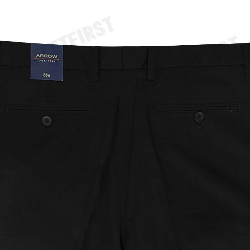 ARROW รุ่น MAN'S RAYON PANTS (BLACK) CODE: RY10890 AM6351 (MDCM990A5BRGY) กางเกงสแล็ค กางเกงขายาว กางเกงทำงาน