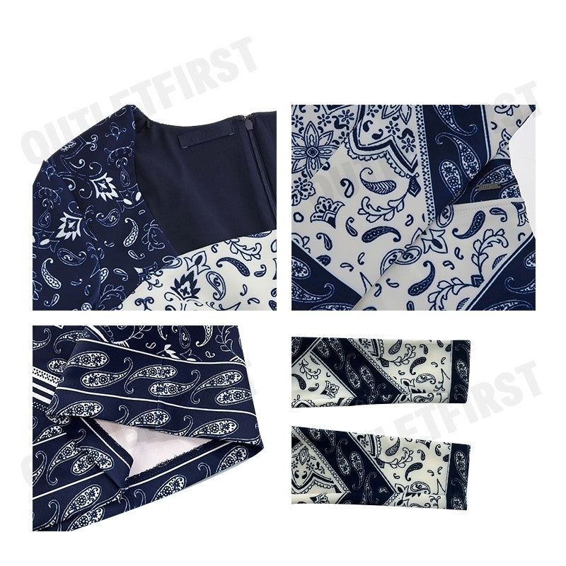 GUESS รุ่น WOMEN BANDANA PRINT MINI DRESS BLUE MULTI CODE: W3BK0IK9UN2 P7LN ชุดเดรส เสื้อผ้าแฟชั่นผู้หญิง ชุดผู้หญิง