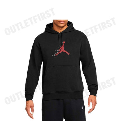 NIKE รุ่น JORDAN ESSENTIALS FESTIVE FLEECE PULLOVER HOODIE CODE: FD7465 010 เสื้อสเวตเตอร์ เสื้อฮู้ด เสื้อแขนยาวผู้ชาย