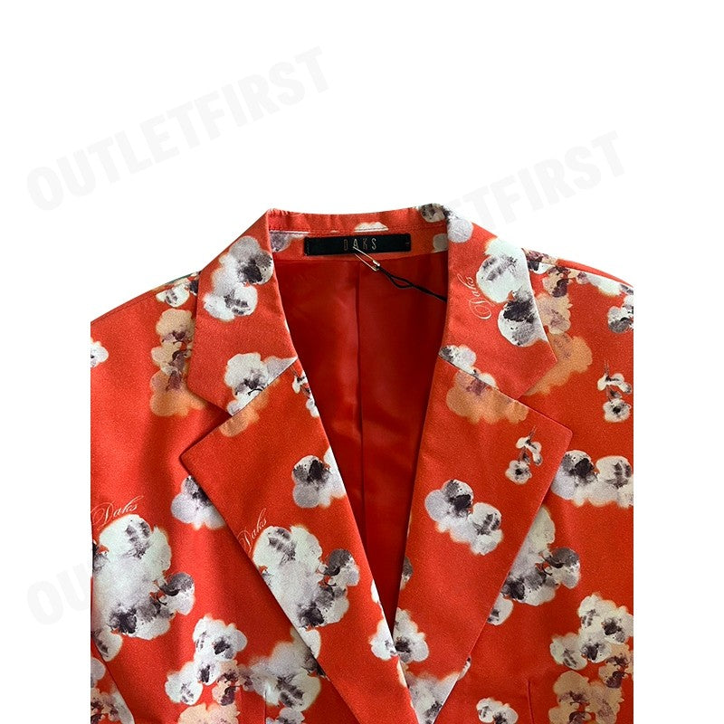 DAKS รุ่น BAROGUE PRINT LONG SLEEVE SUIT CODE: WUU603S0OR เสื้อสูท สูท เสื้อสูทผู้หญิง