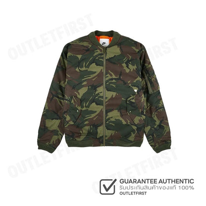 NIKE รุ่น LIFE MEN'S WOVEN MA1 FLIGHT JACKET CODE: FB7592 222 เสื้อโค้ทแจ็คเก็ต เสื้อแจ็คเก็ตแขนยาว เสื้อโค้ท