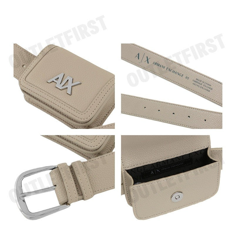 ARMANI EXCHANGE รุ่น WOMAN'S BELT SET CODE: 941176 CC783 10352 กระเป๋าคาดเอว กระเป๋าหนัง กระเป๋าคาดเอวผู้หญิง