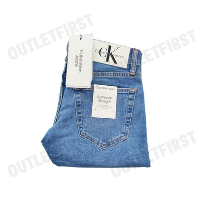 CALVIN KLEIN JEANS รุ่น 37.5 AUTHENTIC STRAIGHT JEANS CODE: J325385 1AA กางเกงยีนส์ กางเกงยีนส์ผู้ชาย กางเกงยีนส์