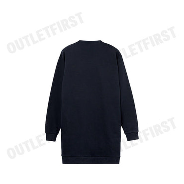 LACOSTE รุ่น ARCHIVE BADGE MIX SWEATSHIRT DRESS CODE: EF6561 10 166 เดรสสเวตเตอร์หญิง เดรสแขนยาว เดรสคอกลม