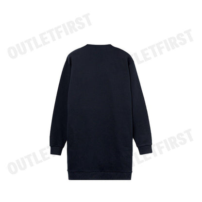 LACOSTE รุ่น ARCHIVE BADGE MIX SWEATSHIRT DRESS CODE: EF6561 10 166 เดรสสเวตเตอร์หญิง เดรสแขนยาว เดรสคอกลม