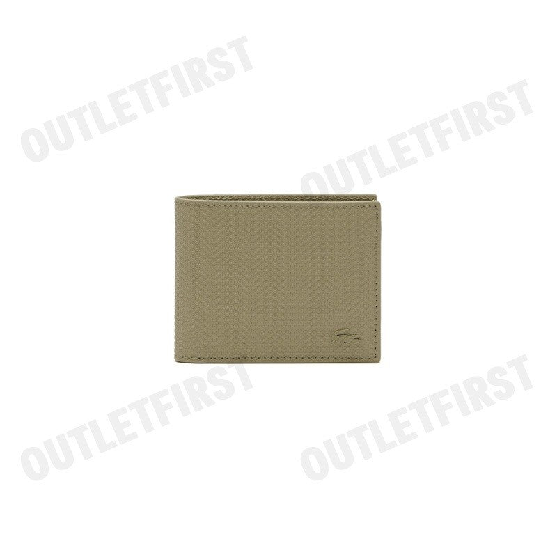 LACOSTE รุ่น MEN’S CHANTACO PIQUE LEATHER 3 CARD WALLET CODE: NH2824CE L32 กระเป๋าสตางค์ กระเป๋าสตางค์ใบสั้น กระเป๋า