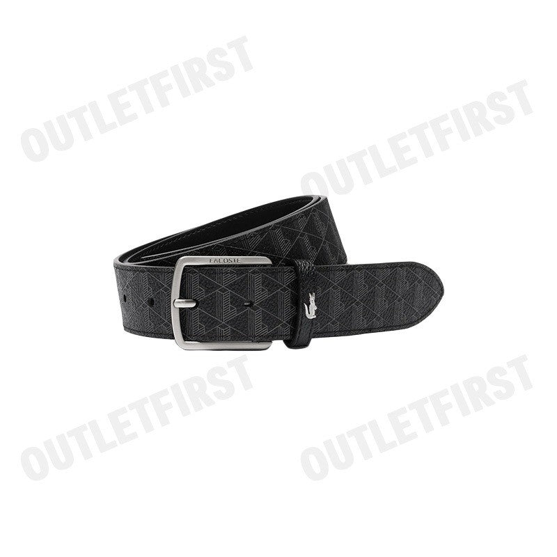 LACOSTE รุ่น MEN'S MONOGRAM BELT CODE: RC4073 H45 เข็มขัด เข็มขัดหนัง เข็มขัดผู้ชาย