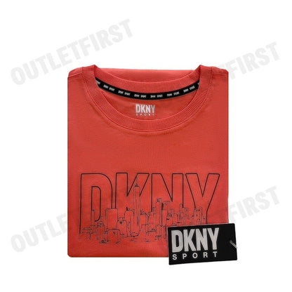 DKNY SPORT รุ่น CREW NECK T-SHIRT CODE: DP3T9559 HCL เสื้อยืดคอกลม เสื้อยืดแขนสั้น เสื้อยืดคอกลมผู้หญิง