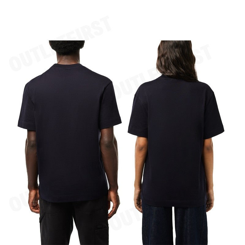 LACOSTE รุ่น COTTON CROCODILE PRINT T-SHIRT CODE: TH6388 10 HDE เสื้อยืดคอกลม เสื้อยืดแขนสั้น เสื้อยืด