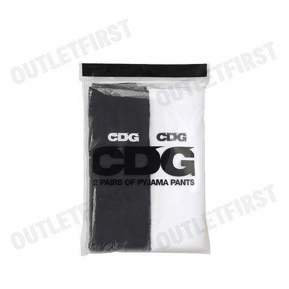 COMME DES GARCONS รุ่น CDG 2 PAIRS OF PYJAMA PANTS CODE: SBP 003 051 1 BK+WH กางเกงลำลองขายาว กางเกงขายาวผู้ชาย