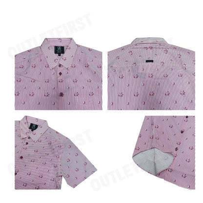 ARROW รุ่น TROPICAL FABRIC CODE: MACS666W1CSRE เสื้อเชิ้ตแขนสั้น เสื้อเชิ้ตคอปก เสื้อเชิ้ตแขนสั้นผู้ชาย