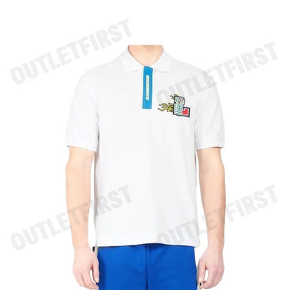 LACOSTE รุ่น MEN'S CONTRAST PLACKET AND CROCODILE BADGE POLO CODE: PH1465 10 001 เสื้อโปโล เสื้อโปโลแขนสั้น