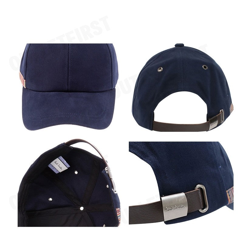 PAUL SMITH รุ่น LINEN BASEBALL CAP (NAVY) CODE: M1A-987DT-M01427 หมวกแก็ป หมวกแฟชั่น หมวกทรงเบสบอล