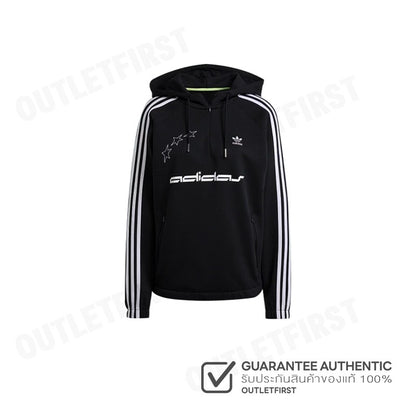 ADIDAS รุ่น LOOSE CUTLINE HOODIE CODE: IT9677 เสื้อสเวตเตอร์แขนยาว เสื้อสเวตเตอร์มีฮู้ด เสื้อสเวตเตอร์ผู้หญิง