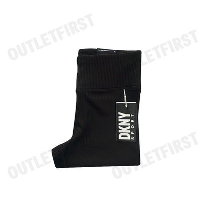 DKNY SPORT รุ่น HIGH WAIST BIKE SHORT CODE: DP4S5172 BLK กางเกงออกกำลังกาย กางเกงขาสั้น กางเกงผู้หญิง