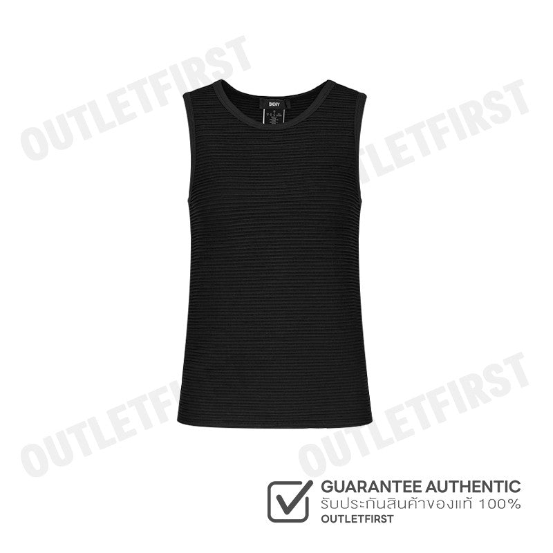 DKNY รุ่น SLEEVELESS SEAMLESS TOP CODE: P4ASAN93 BLK เสื้อกล้ามแขนกุด เสื้อกล้ามลูกฟูก เสื้อกล้ามผู้หญิง