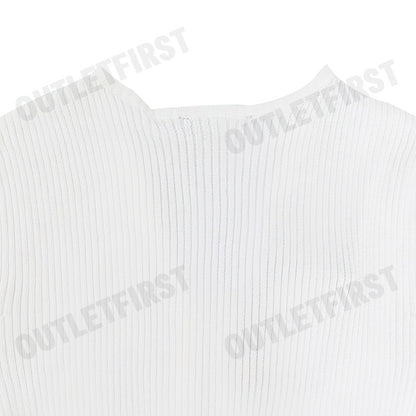 DKNY รุ่น LONG SLEEVE RIBBED ZIP FRONT SWEATER CODE: P4AXAN15 IVY เสื้อคาร์ดิแกน เสื้อคาร์ดิแกนผู้หญิง เสื้อแขนยาว