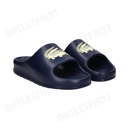 LACOSTE รุ่น MEN'S SERVE SLIDE 2.0 SLIDES CODE: 745CMA0005J18 รองเท้าแตะ รองเท้าแตะผู้ชาย รองเท้าสลิปออน