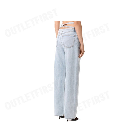 ALEXANDER WANG รุ่น BALLOON JEAN WITH SKINNY BUTTON BACK WAISTBAND CODE: 4DC1244249 กางเกงยีนส์ขายาว กางเกงยีนส์ผู้หญิง